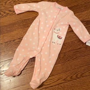 NWT Carter’s Llama velour onesie
